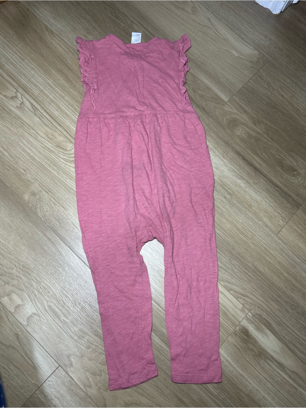 H&M Pink Ruffle-Sleeve Button-Front Romper - Picture 4 of 4